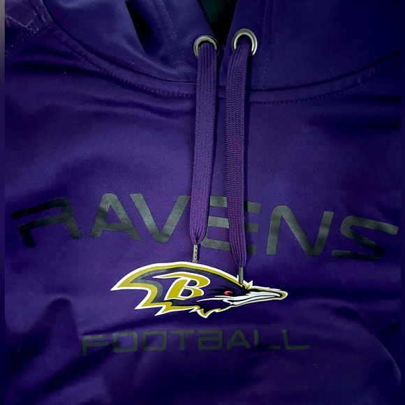 COPY - 🏈Baltimore Ravens Football Hoodie Large Majestic - Picture 1 of 16